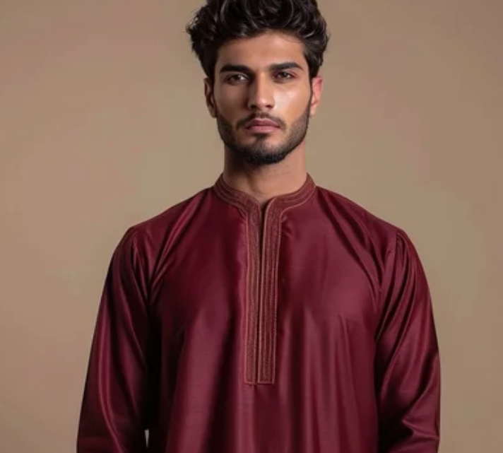 Qamis en coton pour homme de haute qualité